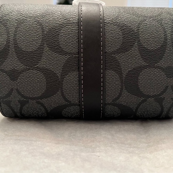 Coach Black Monogram Leather Watch Roll Case - Picture 4 of 8
